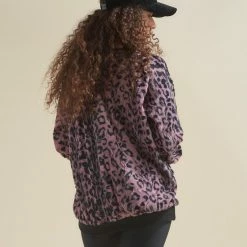 SpiritHoods LLC NEW Lavender Leopard ULTRA SOFT Faux Fur Sweater | Women's