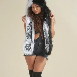 SpiritHoods LLC Artist Edition Lora Zombie The One You Feed Wolf Faux Fur Hood | Women's 15 SpiritHoods LLC Artist Edition Lora Zombie The One You Feed Wolf Faux Fur Hood | Women's
