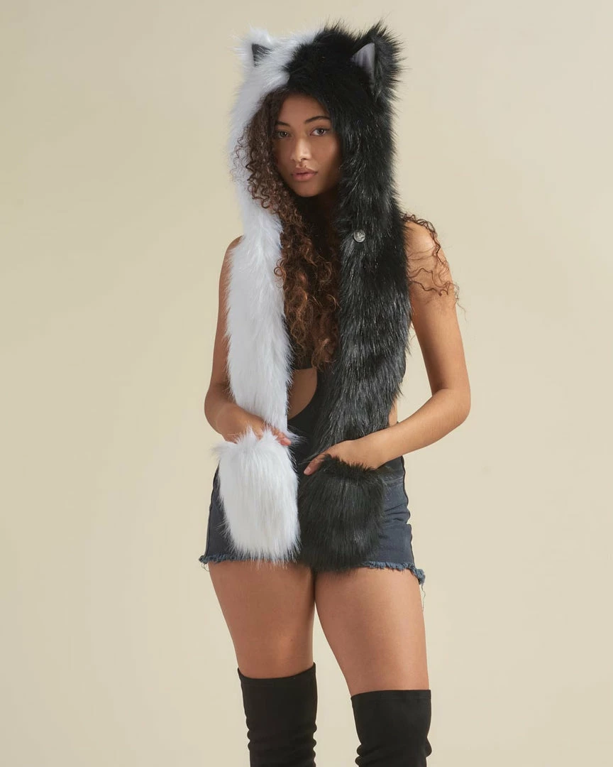 SpiritHoods LLC Artist Edition Lora Zombie The One You Feed Wolf Faux Fur Hood | Women's 3 SpiritHoods LLC Artist Edition Lora Zombie The One You Feed Wolf Faux Fur Hood | Women's