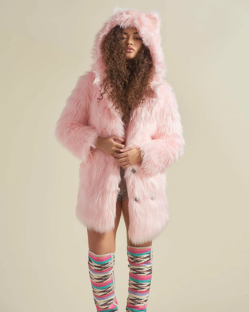 SpiritHoods LLC Flamingo Wolf Classic Faux Fur Coat | Women's 6 SpiritHoods LLC Flamingo Wolf Classic Faux Fur Coat | Women's