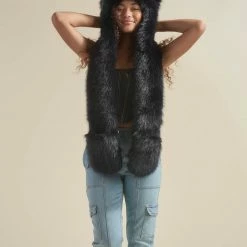 SpiritHoods LLC *Almost Purfect* Graffiti Wolf Luxe Faux Fur Hood 15 SpiritHoods LLC *Almost Purfect* Graffiti Wolf Luxe Faux Fur Hood