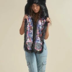SpiritHoods LLC *Almost Purfect* Graffiti Wolf Luxe Faux Fur Hood 14 SpiritHoods LLC *Almost Purfect* Graffiti Wolf Luxe Faux Fur Hood