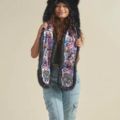 SpiritHoods LLC *Almost Purfect* Graffiti Wolf Luxe Faux Fur Hood 16 SpiritHoods LLC *Almost Purfect* Graffiti Wolf Luxe Faux Fur Hood