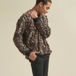 SpiritHoods LLC NEW Bobcat ULTRA SOFT Faux Fur Sweater | Men's