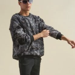 SpiritHoods LLC Shark ULTRA SOFT Faux Fur Sweater | Men's