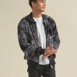 SpiritHoods LLC Shark ULTRA SOFT Faux Fur Bomber Jacket | Men's NEW 18 SpiritHoods LLC Shark ULTRA SOFT Faux Fur Bomber Jacket | Men's NEW