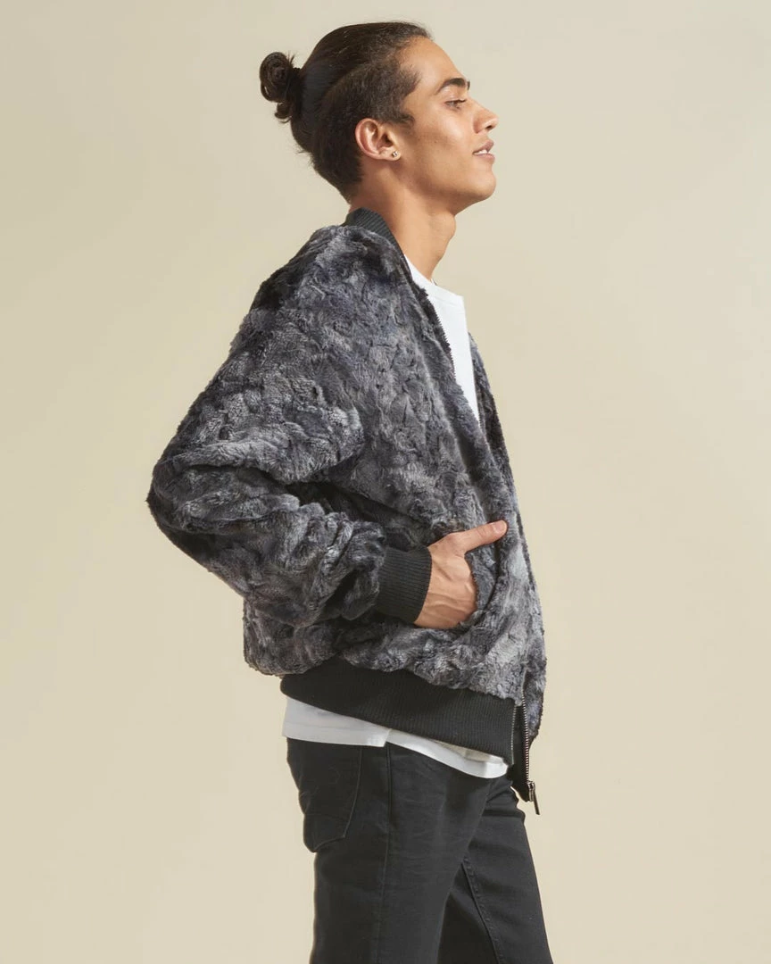 SpiritHoods LLC Shark ULTRA SOFT Faux Fur Bomber Jacket | Men's NEW 1 SpiritHoods LLC Shark ULTRA SOFT Faux Fur Bomber Jacket | Men's NEW