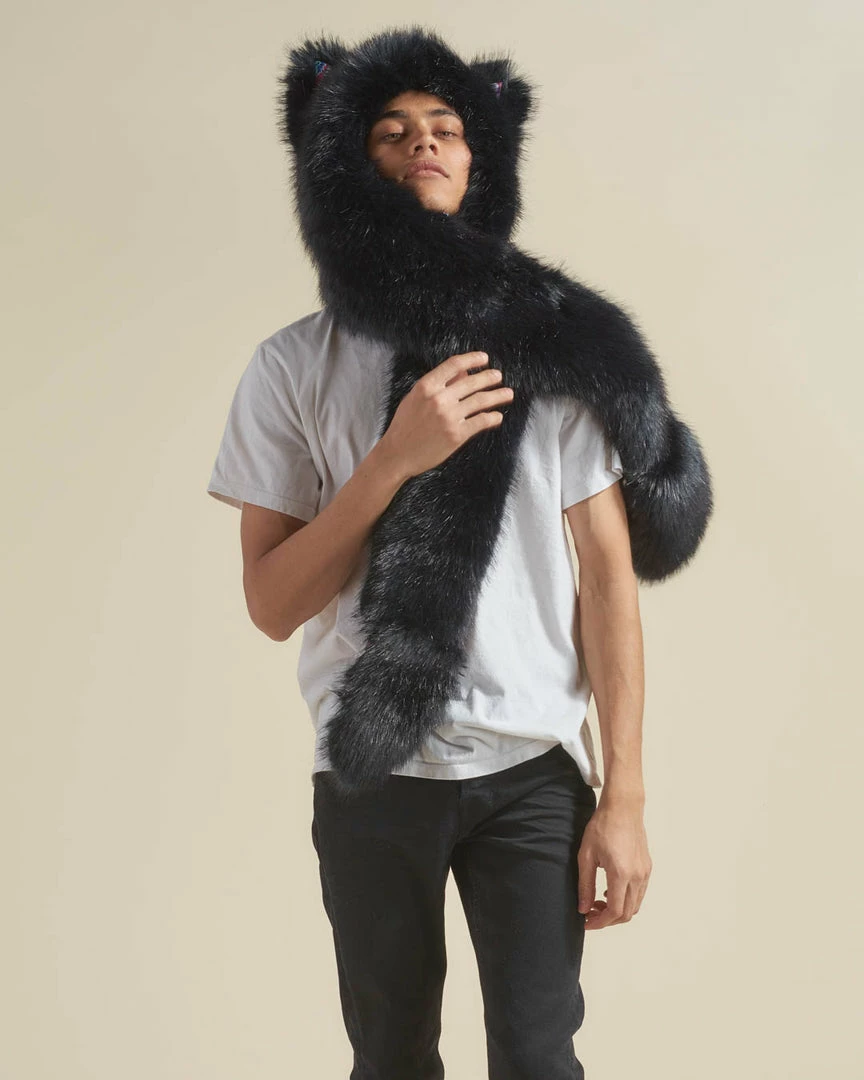 SpiritHoods LLC *Almost Purfect* Graffiti Wolf Luxe Faux Fur Hood 4 SpiritHoods LLC *Almost Purfect* Graffiti Wolf Luxe Faux Fur Hood