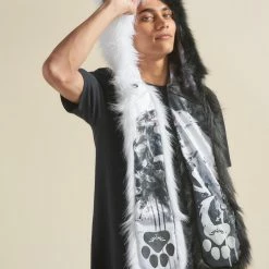 SpiritHoods LLC Artist Edition Lora Zombie The One You Feed Wolf Faux Fur Hood | Men's