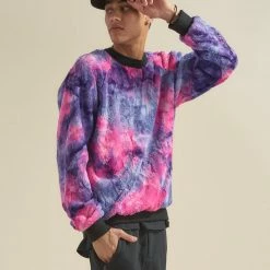 SpiritHoods LLC Cotton Candy Cat ULTRA SOFT Faux Fur Sweater | Men's