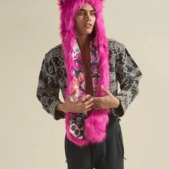 SpiritHoods LLC Lipstick Wolf Collector Edition Faux Fur Hood | Men's