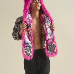 SpiritHoods LLC Lipstick Wolf Collector Edition Faux Fur Hood | Men's