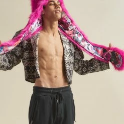 SpiritHoods LLC Lipstick Wolf Collector Edition Faux Fur Hood | Men's