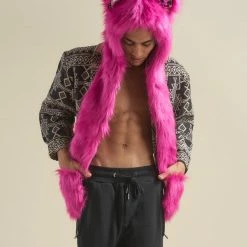 SpiritHoods LLC Lipstick Wolf Collector Edition Faux Fur Hood | Men's