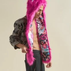 SpiritHoods LLC Lipstick Wolf Collector Edition Faux Fur Hood | Men's