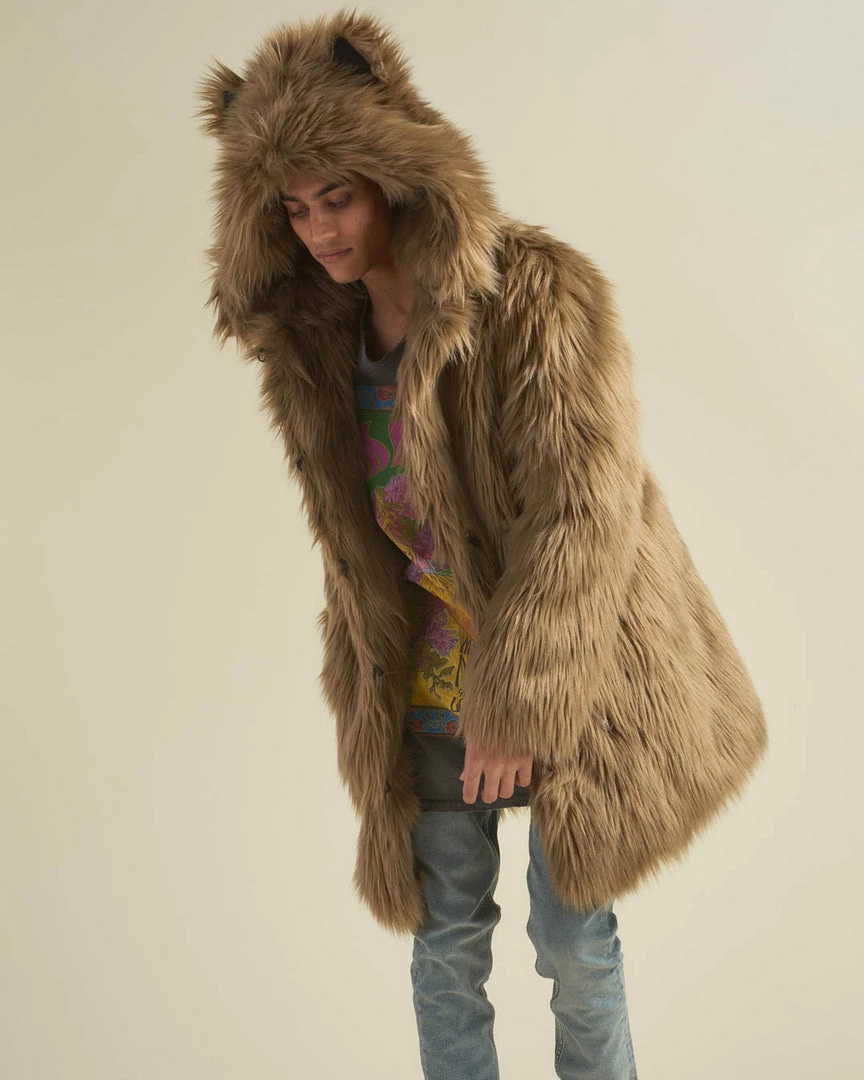 SpiritHoods LLC Ash Wolf Classic Faux Fur Coat | Men's 6 SpiritHoods LLC Ash Wolf Classic Faux Fur Coat | Men's