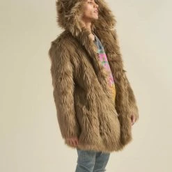 SpiritHoods LLC Ash Wolf Classic Faux Fur Coat | Men's 10 SpiritHoods LLC Ash Wolf Classic Faux Fur Coat | Men's