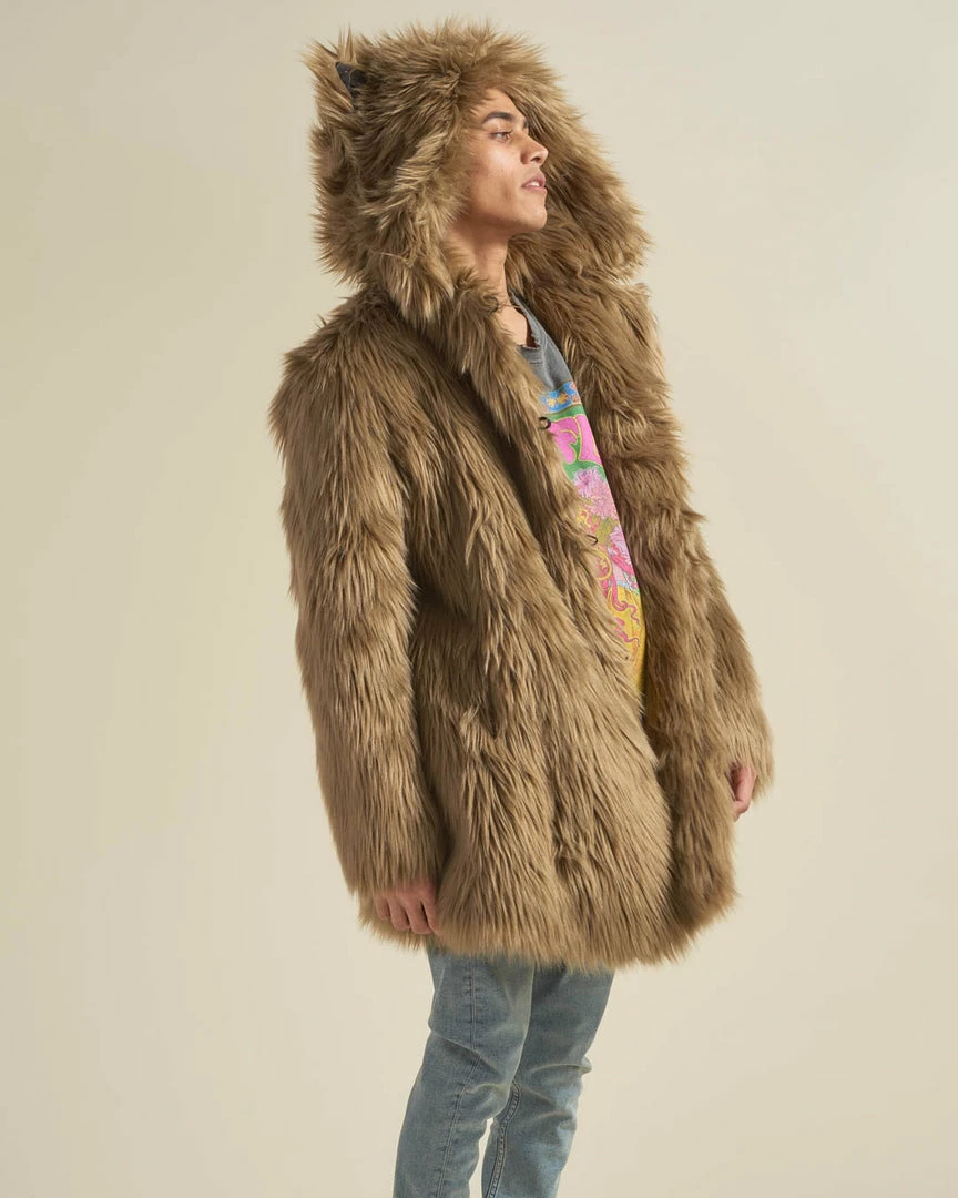 SpiritHoods LLC Ash Wolf Classic Faux Fur Coat | Men's 5 SpiritHoods LLC Ash Wolf Classic Faux Fur Coat | Men's