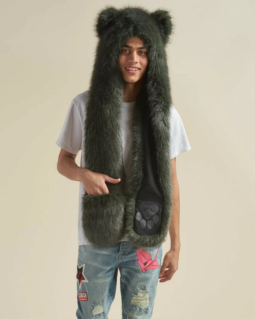 SpiritHoods LLC Forest Wolf Luxe Collector Edition Faux Fur Hood | Men's 9 SpiritHoods LLC Forest Wolf Luxe Collector Edition Faux Fur Hood | Men's