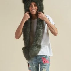 SpiritHoods LLC Forest Wolf Luxe Collector Edition Faux Fur Hood | Men's 13 SpiritHoods LLC Forest Wolf Luxe Collector Edition Faux Fur Hood | Men's