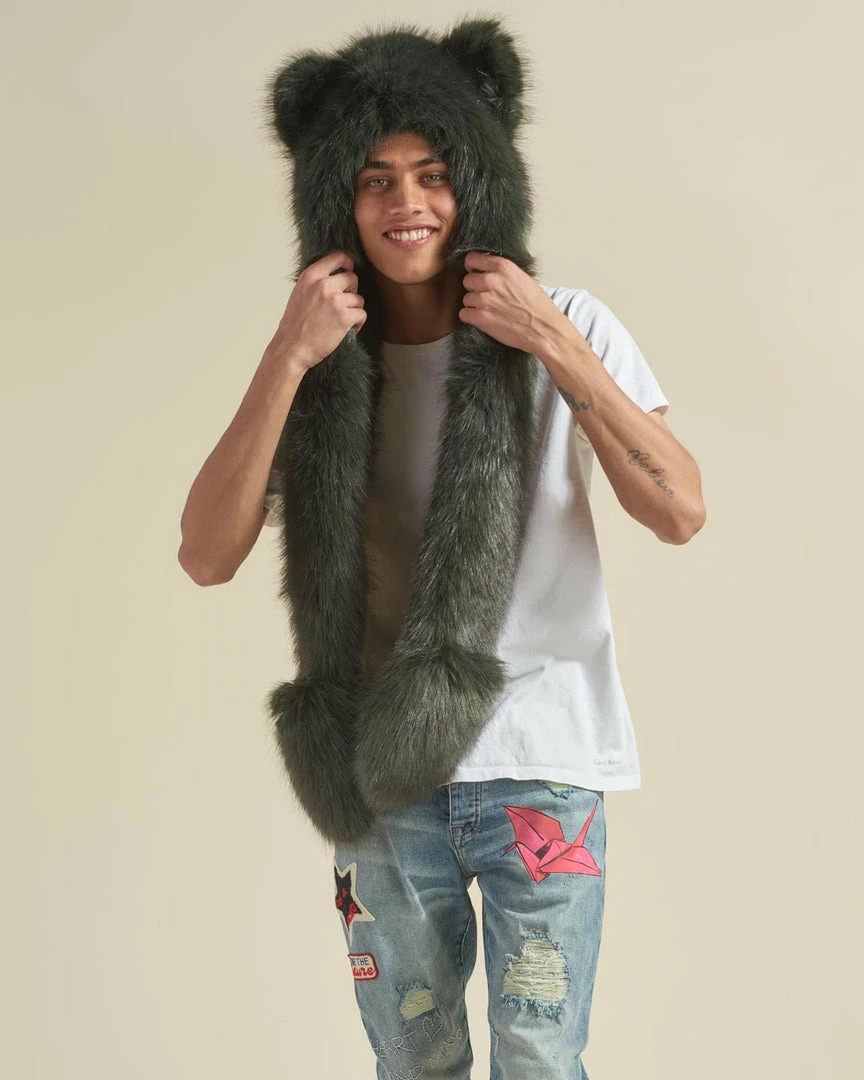 SpiritHoods LLC Forest Wolf Luxe Collector Edition Faux Fur Hood | Men's 5 SpiritHoods LLC Forest Wolf Luxe Collector Edition Faux Fur Hood | Men's