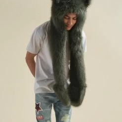 SpiritHoods LLC Forest Wolf Luxe Collector Edition Faux Fur Hood | Men's 15 SpiritHoods LLC Forest Wolf Luxe Collector Edition Faux Fur Hood | Men's