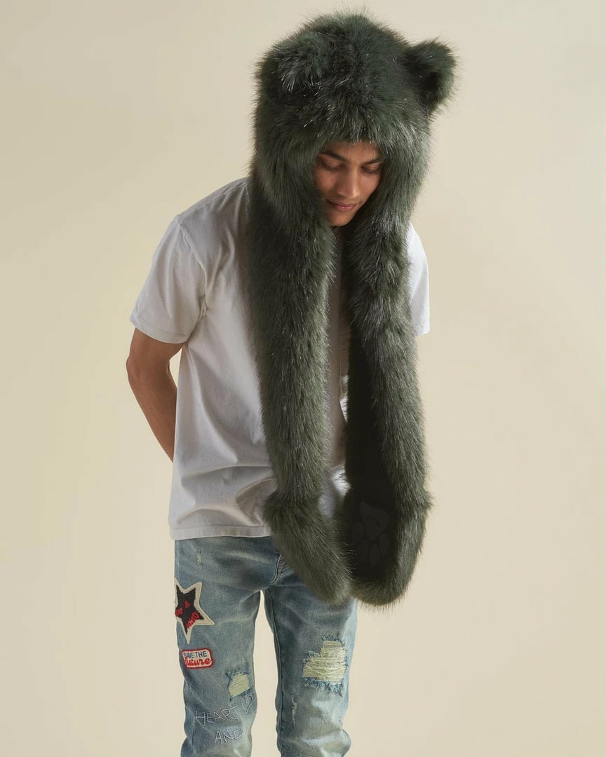 SpiritHoods LLC Forest Wolf Luxe Collector Edition Faux Fur Hood | Men's 7 SpiritHoods LLC Forest Wolf Luxe Collector Edition Faux Fur Hood | Men's