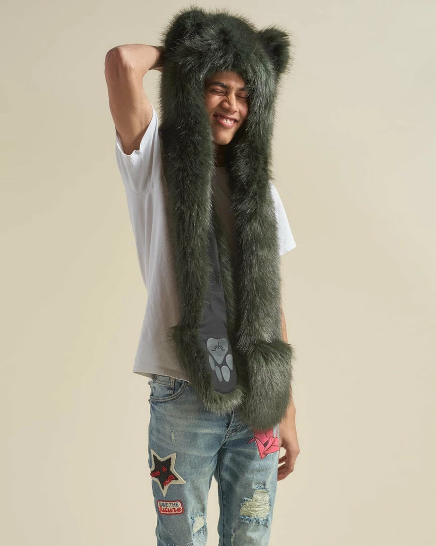 SpiritHoods LLC Forest Wolf Luxe Collector Edition Faux Fur Hood | Men's 1 SpiritHoods LLC Forest Wolf Luxe Collector Edition Faux Fur Hood | Men's