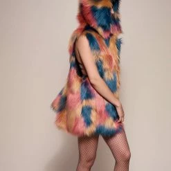 SpiritHoods LLC DAY TIME STYLE American Swallow Hooded Faux Fur Vest | Women's 15 SpiritHoods LLC DAY TIME STYLE American Swallow Hooded Faux Fur Vest | Women's