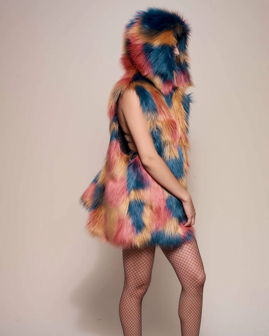 SpiritHoods LLC DAY TIME STYLE American Swallow Hooded Faux Fur Vest | Women's 8 SpiritHoods LLC DAY TIME STYLE American Swallow Hooded Faux Fur Vest | Women's