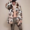 SpiritHoods LLC NIGHT TIME STYLE Manx Cat Collared Faux Fur Coat | Men's