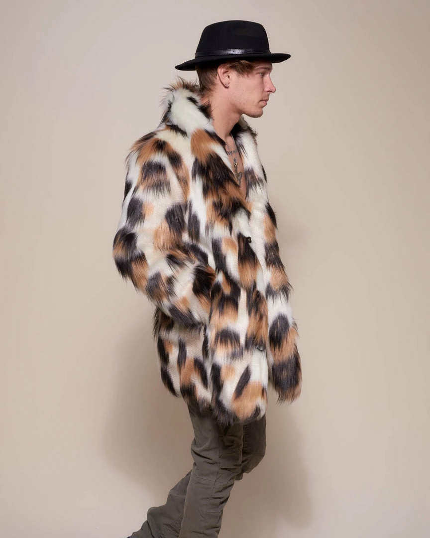 SpiritHoods LLC NIGHT TIME STYLE Manx Cat Collared Faux Fur Coat | Men's 7 SpiritHoods LLC NIGHT TIME STYLE Manx Cat Collared Faux Fur Coat | Men's