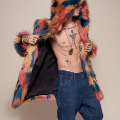 SpiritHoods Sales Shop 8 SpiritHoods LLC American Swallow Hooded Faux Fur Coat | Men's