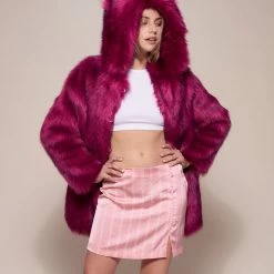 SpiritHoods LLC Love Wolf Luxe Classic Faux Fur Coat | Women's COLORFUL PARTY ANIMALS 9 SpiritHoods LLC Love Wolf Luxe Classic Faux Fur Coat | Women's COLORFUL PARTY ANIMALS