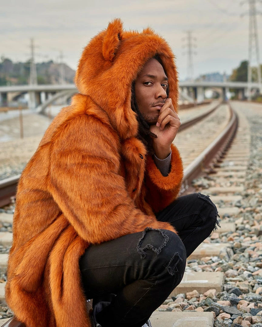 SpiritHoods LLC VIBRANT COLORS Artist Edition VAMP Wolf Faux Fur Coat | Men's 1 SpiritHoods LLC VIBRANT COLORS Artist Edition VAMP Wolf Faux Fur Coat | Men's