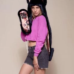 SpiritHoods LLC Indigo Wolf Luxe Collector Edition SpiritHood DAY TIME STYLE