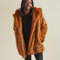 SpiritHoods LLC VIBRANT COLORS Artist Edition VAMP Wolf Faux Fur Coat | Men's 12 SpiritHoods LLC VIBRANT COLORS Artist Edition VAMP Wolf Faux Fur Coat | Men's
