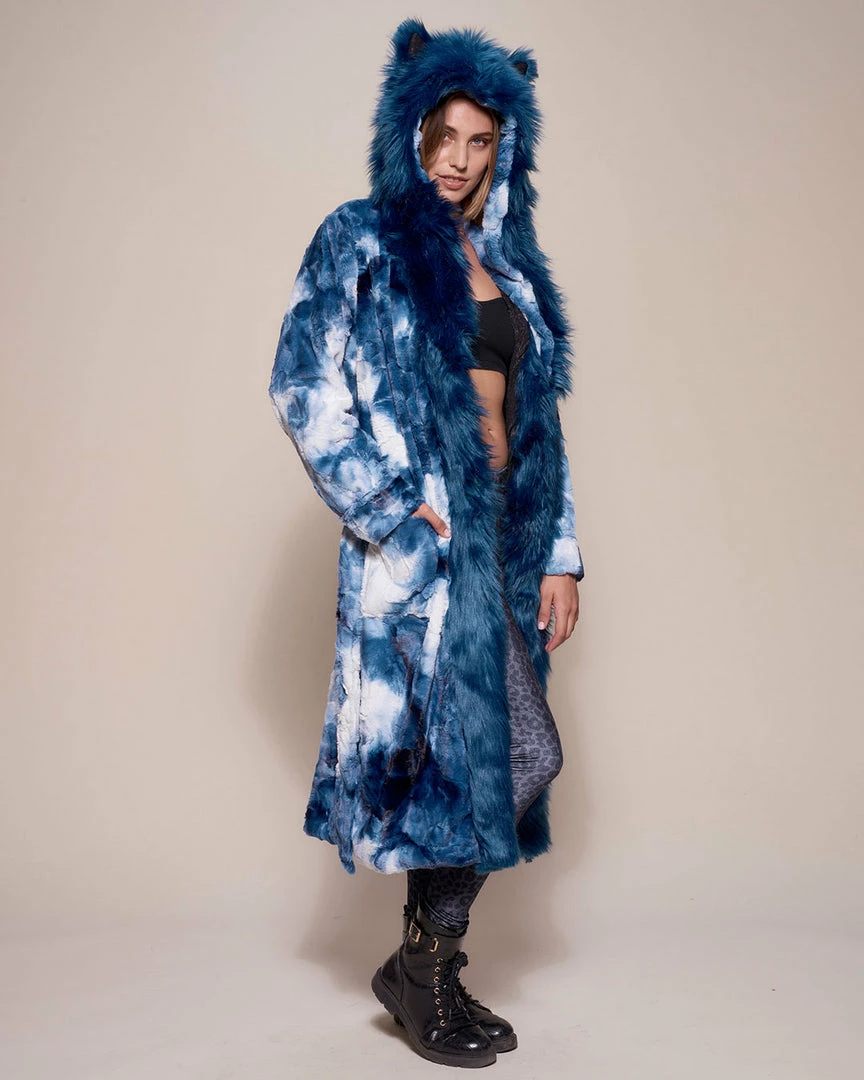 SpiritHoods LLC Water Wolf Classic Faux Fur Style Robe | Women's NIGHT TIME STYLE 5 SpiritHoods LLC Water Wolf Classic Faux Fur Style Robe | Women's NIGHT TIME STYLE