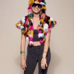 SpiritHoods LLC Rainbow Butterfly Hooded Faux Fur Shawl | Women's 15 SpiritHoods LLC Rainbow Butterfly Hooded Faux Fur Shawl | Women's