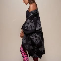 SpiritHoods LLC Night Fox Fabric Poncho | Women's DAY TIME STYLE