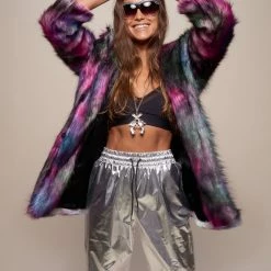 SpiritHoods LLC Classic Disco Wolf Faux Fur Coat