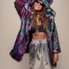 SpiritHoods LLC Classic Disco Wolf Faux Fur Coat