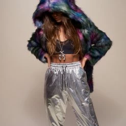 SpiritHoods LLC Classic Disco Wolf Faux Fur Coat