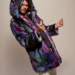 SpiritHoods LLC Classic Disco Wolf Faux Fur Coat
