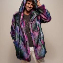 SpiritHoods LLC Classic Disco Wolf Faux Fur Coat
