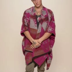 SpiritHoods LLC Grey Fox Fabric Poncho | Men's