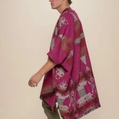 SpiritHoods LLC Grey Fox Fabric Poncho | Men's