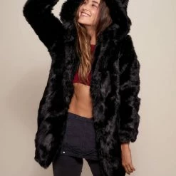 SpiritHoods LLC Black Panther Classic Faux Fur Coat | Women's 15 SpiritHoods LLC Black Panther Classic Faux Fur Coat | Women's