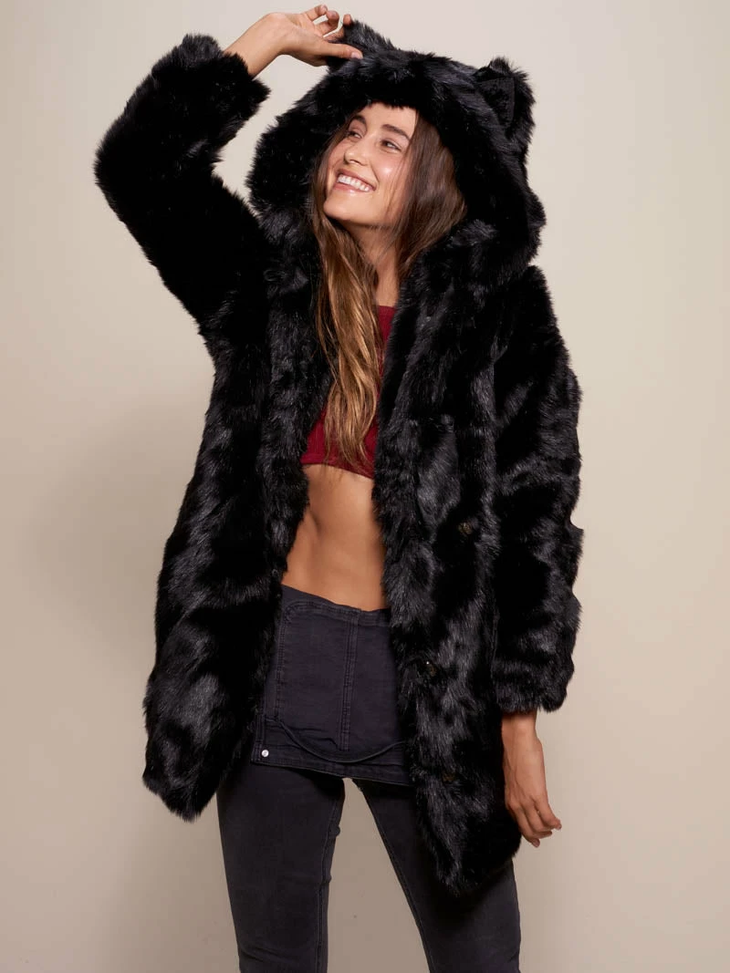 SpiritHoods LLC Black Panther Classic Faux Fur Coat | Women's 7 SpiritHoods LLC Black Panther Classic Faux Fur Coat | Women's