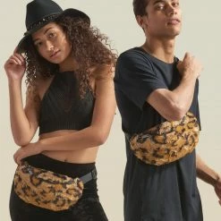 SpiritHoods LLC FESTIVAL Cheetah ULTRA SOFT Faux Fur Fanny Pack
